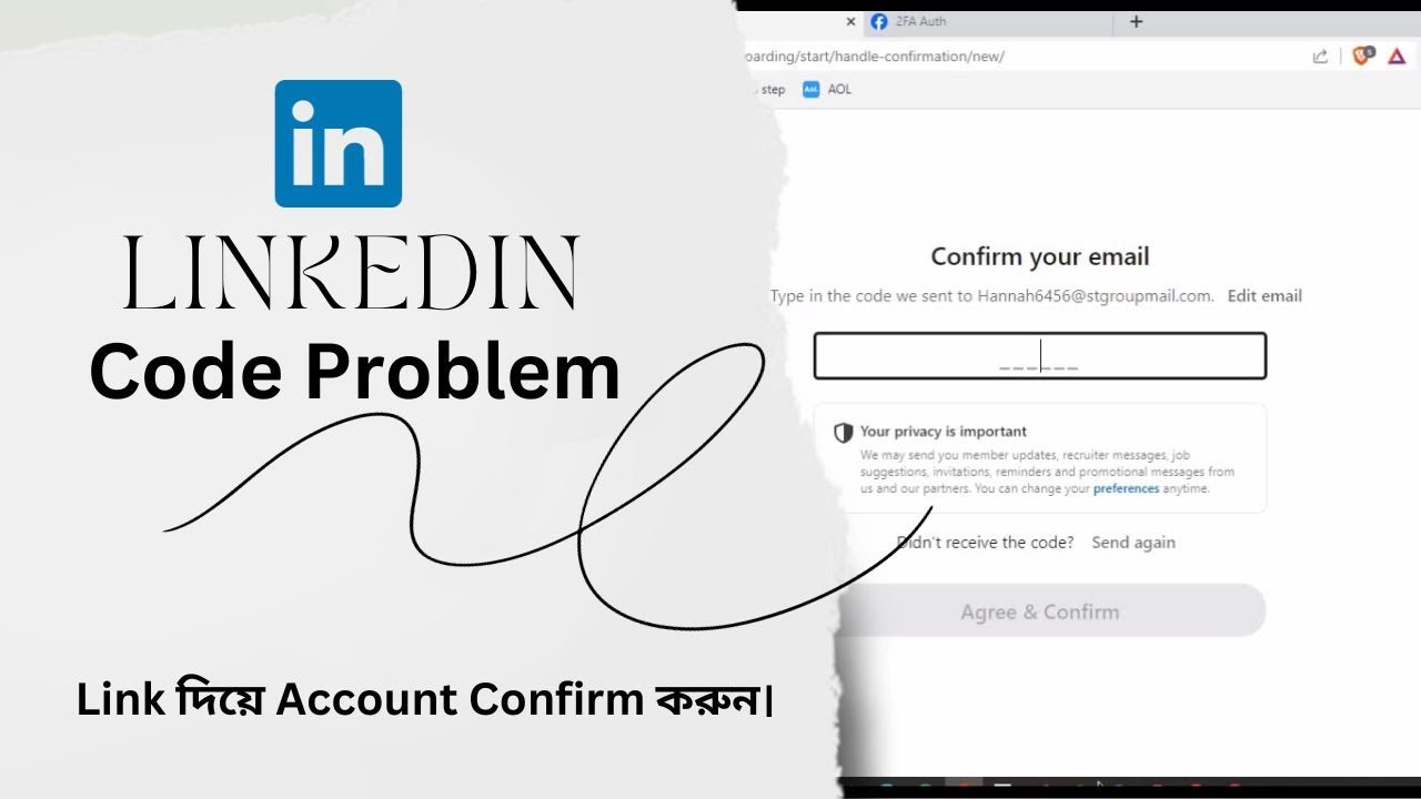 Code Problem to LinkedIn Account | Bangla Tutorial..! - YouTube