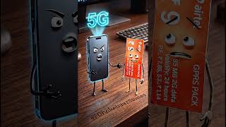 Unlimited 5G ka Ghamand vs ₹9 ka Chhota scrach card Recharge 📲💔 | The Era of 35MB Data #3danimation