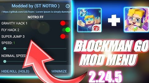 TODAY New mod menu in blockman go adventure！🤩 (With Tutorial & Link | No clickbait ❌️ | 2.24.5