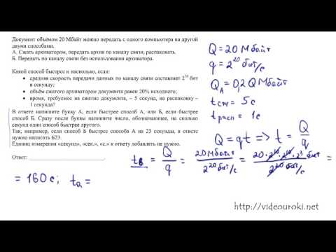 B10. Скорость передачи информации