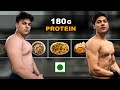 Full day of eating for fat loss  vegetarian diet  180g protein