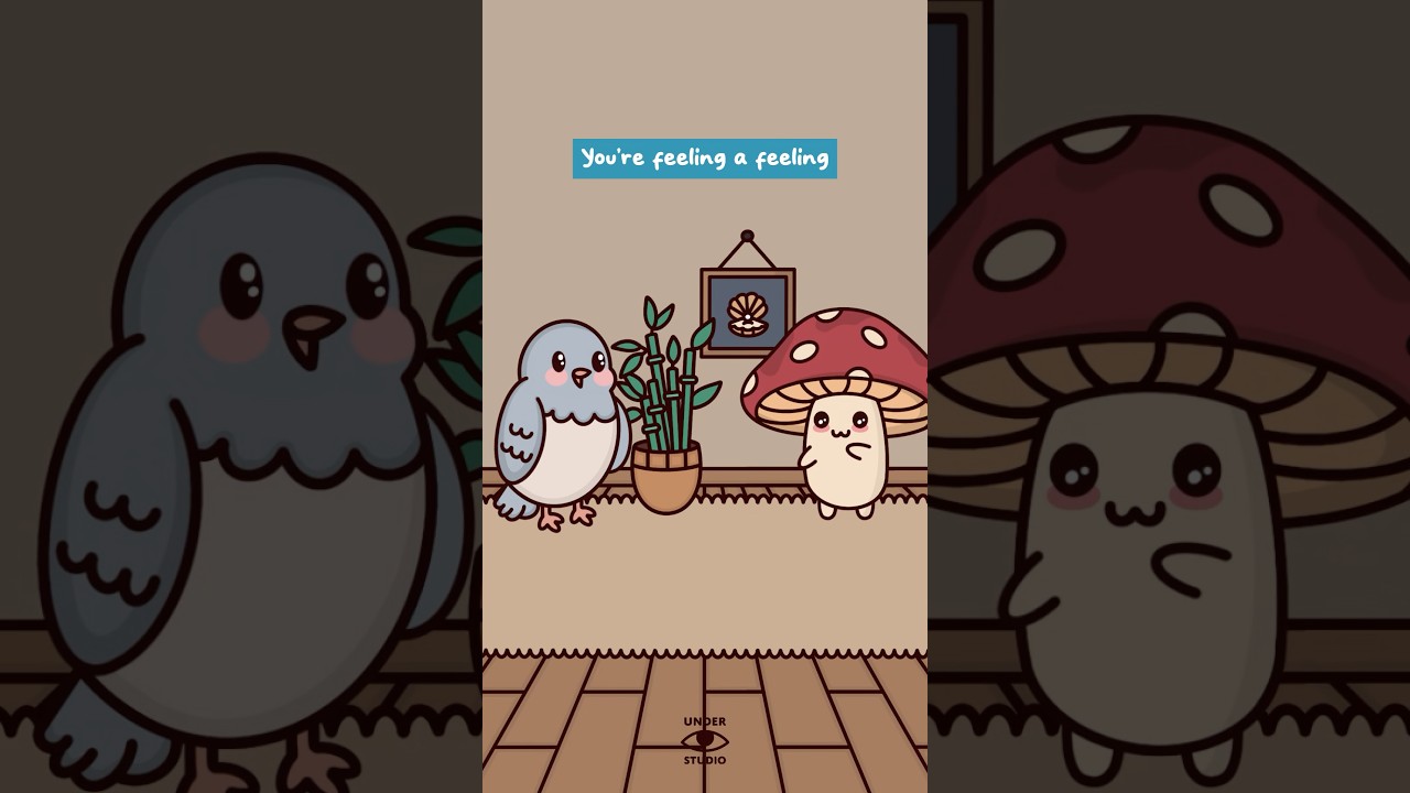 Feeling A Feeling 🙀 Mushie & Birdie | Relatable Animation Meme | Original Audio: @MasonDenver