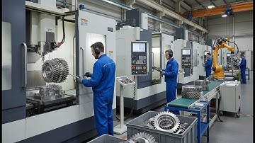 Hoe precisietandwielen massaal worden geproduceerd in een fabriek voor straalmotoren