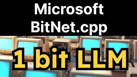 Microsoft BitNet.cpp : Framework for 1 bit LLMs