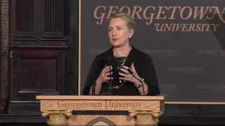 Hillary Clinton Discusses Energy Diplomacy at Georgetown