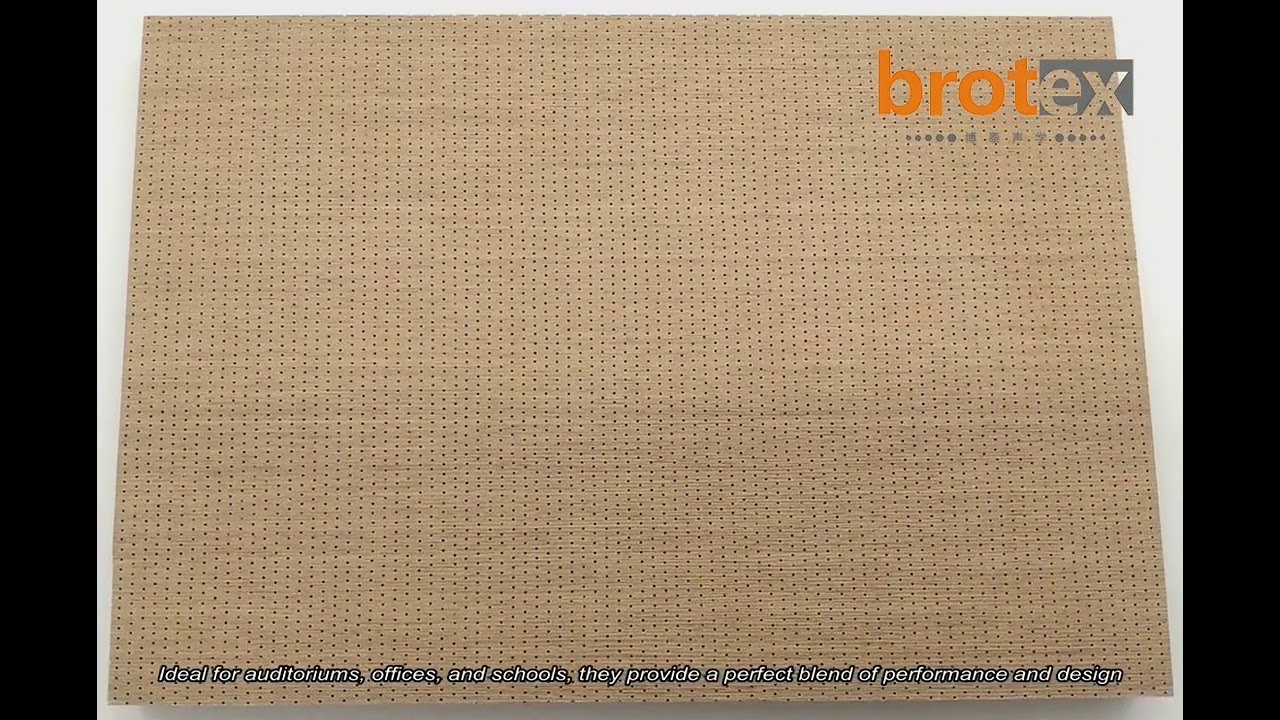 construction & decoration nano 2/2/0.5mm wooden microperforated acoustic wall panels