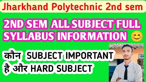 Diploma 2nd sem all subjects full syllabus|| 2nd sem syllabus|| IMP subject|| imp chapter