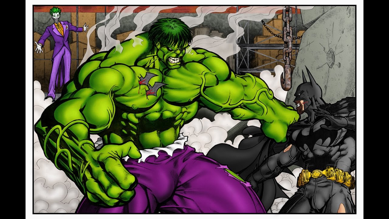 Arriba 68+ imagen batman peleando con hulk