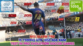 PES Series (15 Games) i5 7300HQ GTX 1050 8GB RAM Benchmark Test screenshot 2