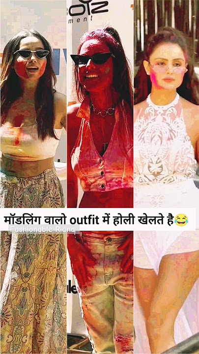 Nia Sharma, Manisha rani And Priyanka Chaudhary Holi Celebration
