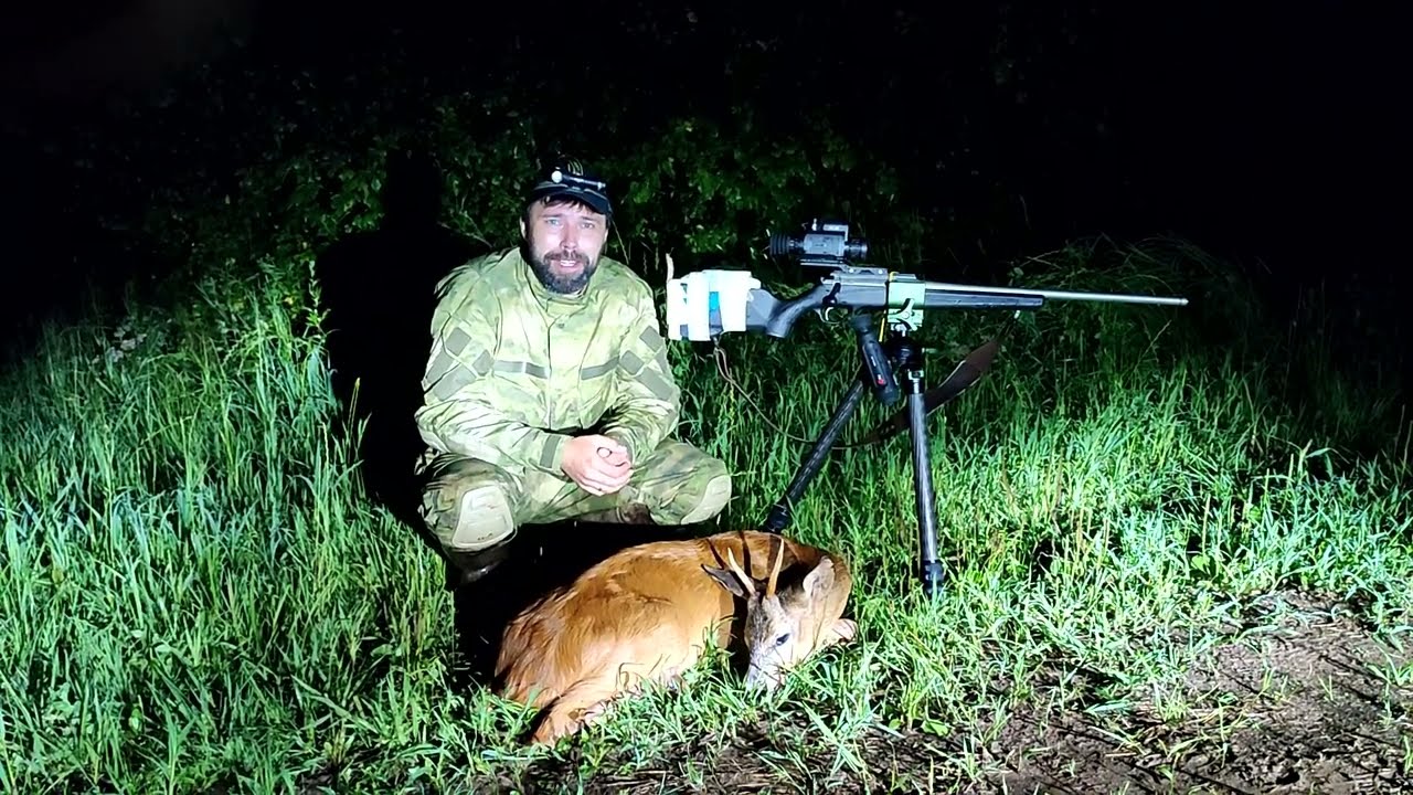 Охота на косулю после дождя в четверг! Приборы RedRay и тренога Sunwayfoto