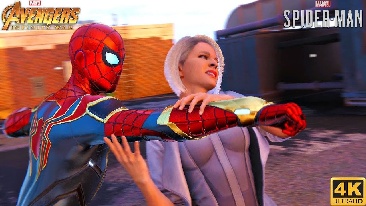 Spider-Man vs Silver Sable with MCU Iron Spider Suit - Marvel's Spider-Man PS5 (4K 60FPS)