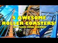 5 Awesome Roller Coasters at Six Flags Over Georgia! 4K Front Seat POV