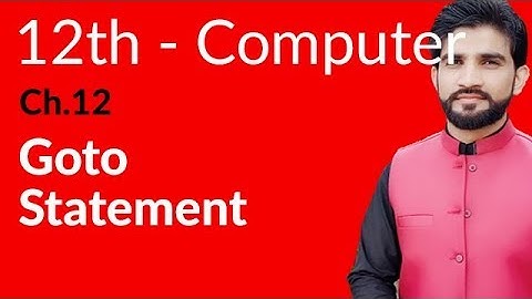 ICS Computer Part 2, Ch 12 - Goto Statement - Inter Part 2 Computer