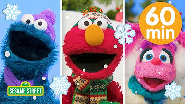 New Winter Holiday Songs with Elmo and Friends!❄️☃️ | 40 Min Sesame Street Compilation