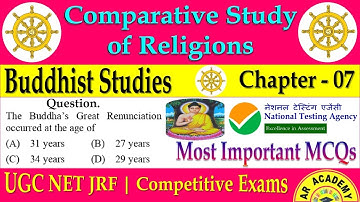 Buddhist Religion MCQs | Comparative Study of Religions | UGC NET | Religious Studies | Chapter-07