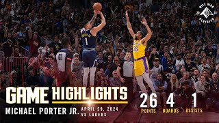 Michael Porter Jr. Full Game Five Highlights vs. Lakers 🎥