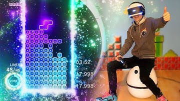 NEXT LEVEL TETRIS IN VIRTUAL REALITY! | Tetris Effect: VR Demo (PSVR + VRGO Gameplay)