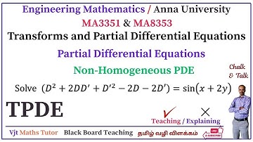 Non-Homogeneous PDE | TPDE (D^2+2DD^