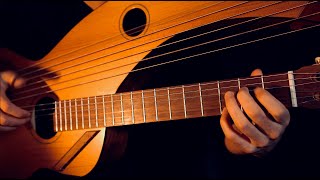 Video thumbnail of "Can't Help Falling in Love - 18 String Harp Guitar Cover - Jamie Dupuis"