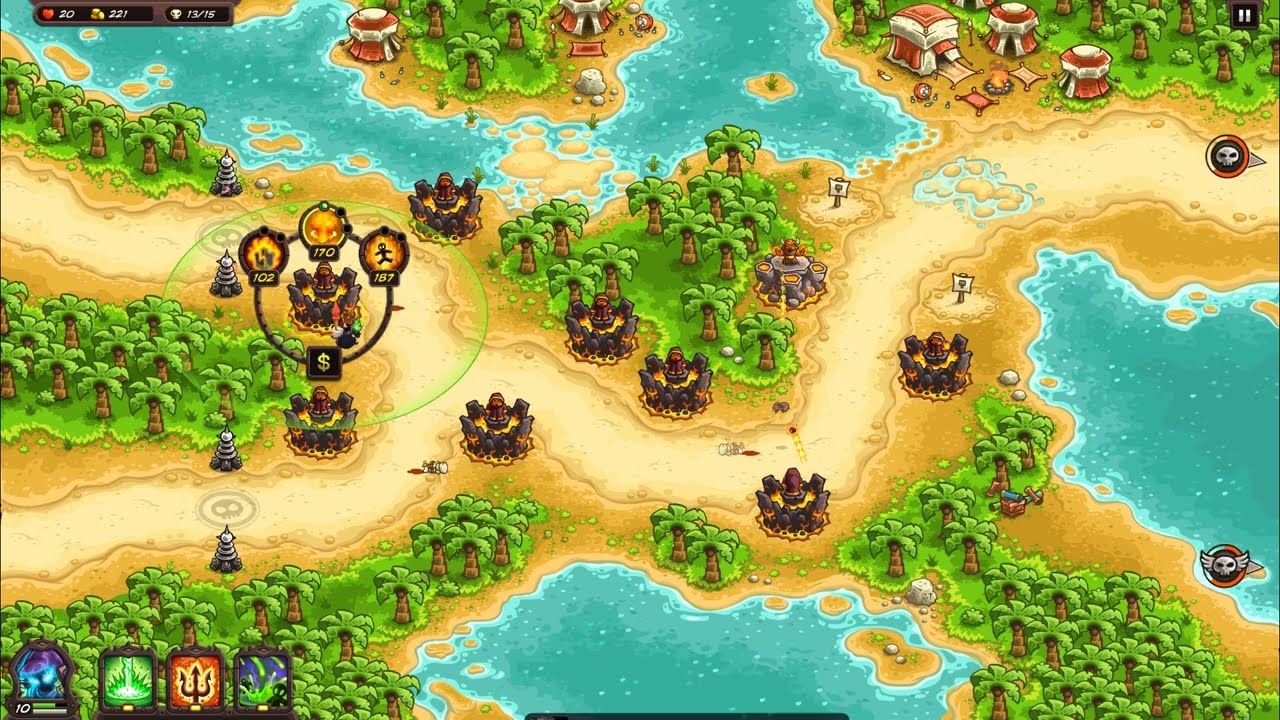 ( Only Infernal Mage + impossible + No lives lost )  kingdom rush vengeance hammerhold campaign