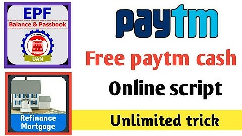 Paytm loot application online script  !! Epf balance online script  !! Refinance motor online script