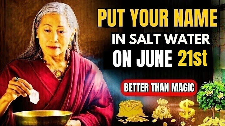 "June 20th 2025 Salt Water Ritual: Place Your Name in Water Today Get Ready for Your Life to Change"
