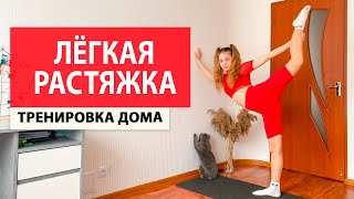 Лёгкая РАСТЯЖКА 🤸‍♀️🧘‍♀️ Тренировка дома