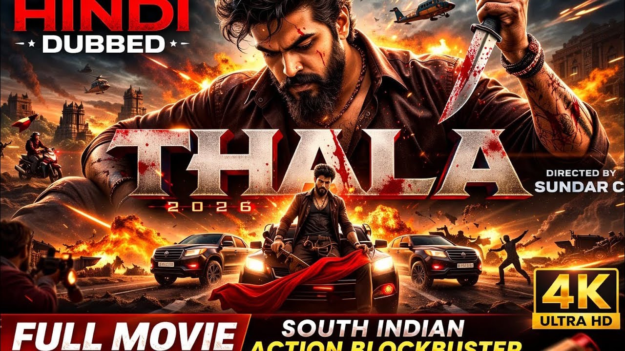 THALA (2026) – Full Movie Hindi Dubbed |  4K Ultra HD | South Indian Action Blockbuster