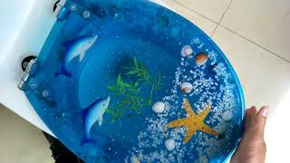 Blue Transparent Soft Close Toilet seat - Installation screenshot 5