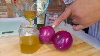 How to make onion hair oil for faster hair growth and stop hair fall