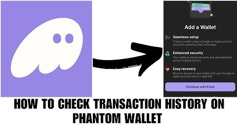 How to check transaction history on Phantom wallet