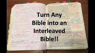 Adding Blank Pages to your Bible
