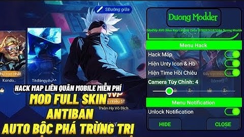Hack Map Liên Quân Mobile Mới Nhất | Mod Full Skin + Nút Bấm + Hiệu Ứng Hạ | Antiban | DươngModder