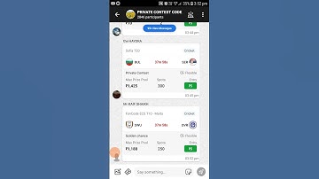 DREAM11 PRIVATE CONTEST CODE