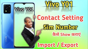 How to show Sim contact in Vivo y01 | vivo y01 contact setting