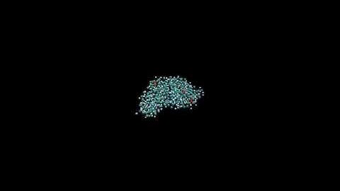 Molecular dynamics simulation of water like dipoles in a droplet