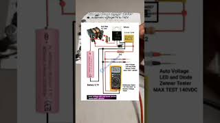 Automatic LED and Zener diode voltage tester according to load. #automatictester #dcmotor #science