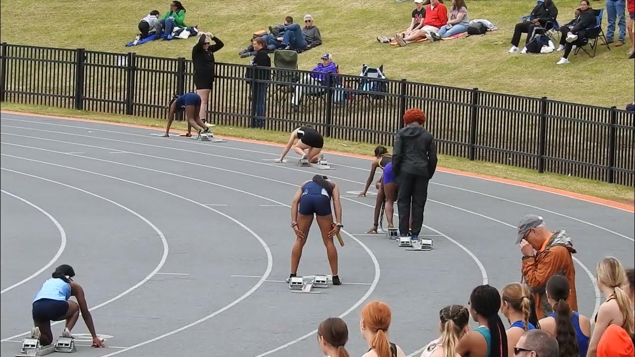 Mirai Bernard (1st Leg) Bullis Girls win 4X1 Relay at UT's Volunteer