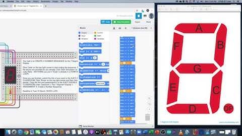 SJICT ASSIGNMENT w/Tinkercad Circuits [#2/3] - Coding the 7-Segment Display