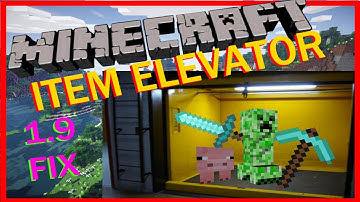 Item Elevator | MineCraft | Fix for Console | Tutorial