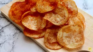 طريقة عمل البطاطس المقرمشة في البيت | how to make crisps /chips at home