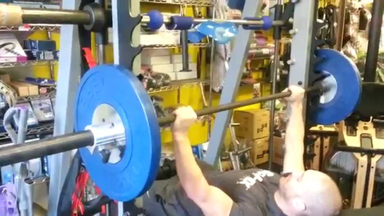 incline bench rack press - YouTube