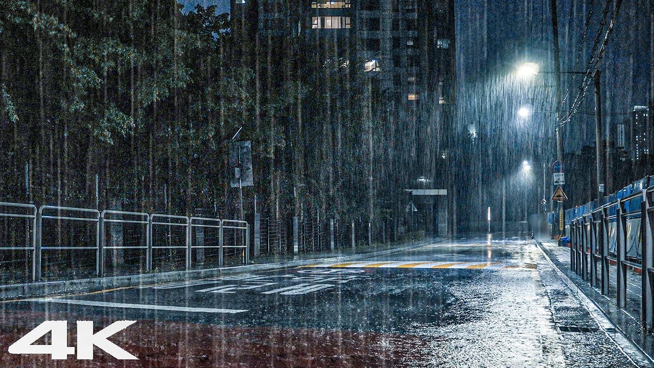 今夜眠れない？この雨音だけで大丈夫｜豪雨, 睡眠導入、癒し、雨音ASMR