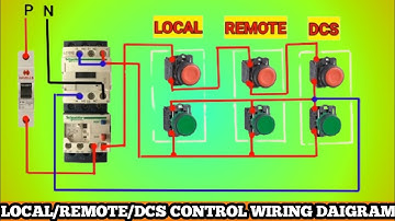 Local, Remote and DCS Start Stop Connection of DOL Starter ?