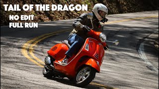 Tail of the Dragon  Full Run on Vespa