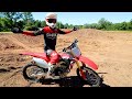 First Ride on INSANE BACKYARD MX Track! BAD NEWS...