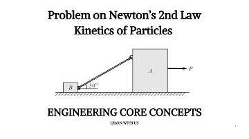 Engg. Mechanics | Problem - 2 | Kinetics of Particles | Newton