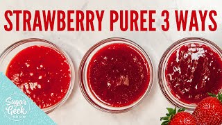 What do you use strawberry puree for?