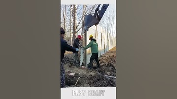 Precast wall panel installation process #goodtool #short #viral